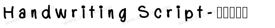 Handwriting Script字体转换